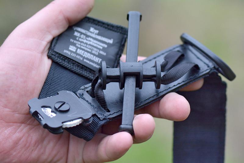 Compression tourniquet ZHK-01-«Medplant» with  time scale (folded-up state #1