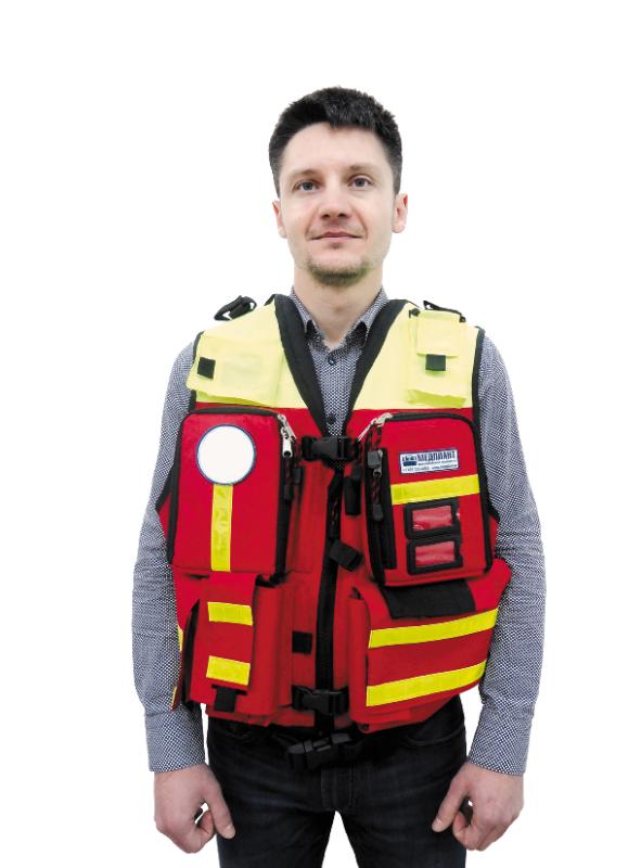 Load-bearing vest ZHR—01, red