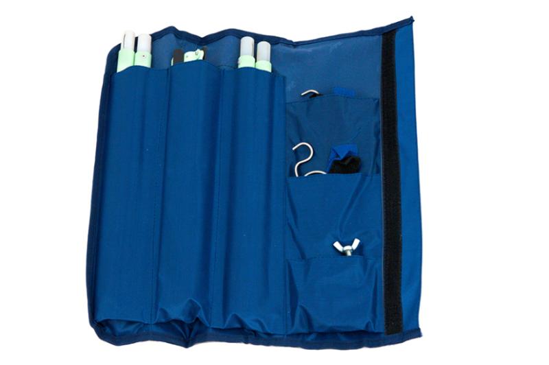 Folding IV pole for infusions