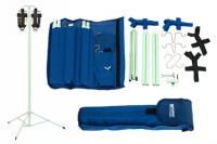 Folding IV pole for infusions