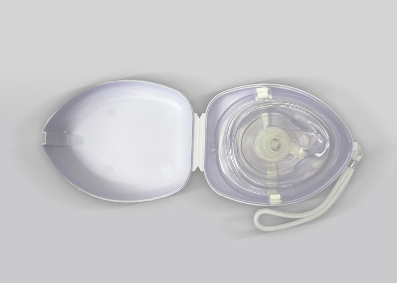 Disposable fodable CPR mask
