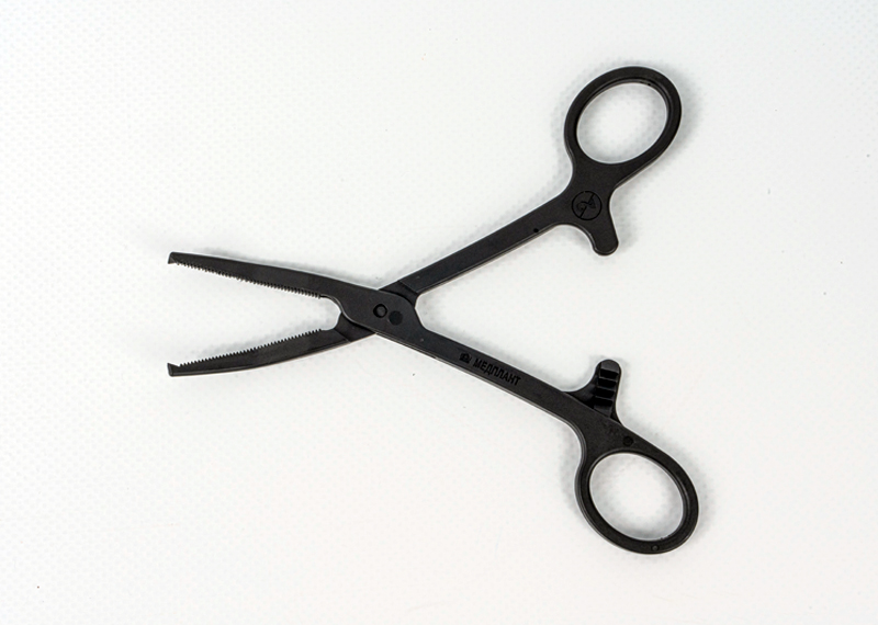 Disposable sterile curved Kocher’s forceps