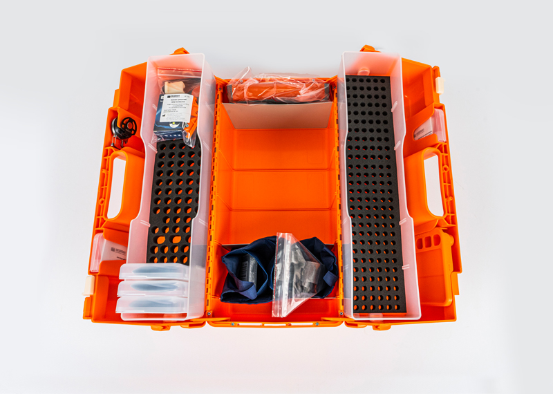 Emergency plastic cases UPM-N, maximum configuration