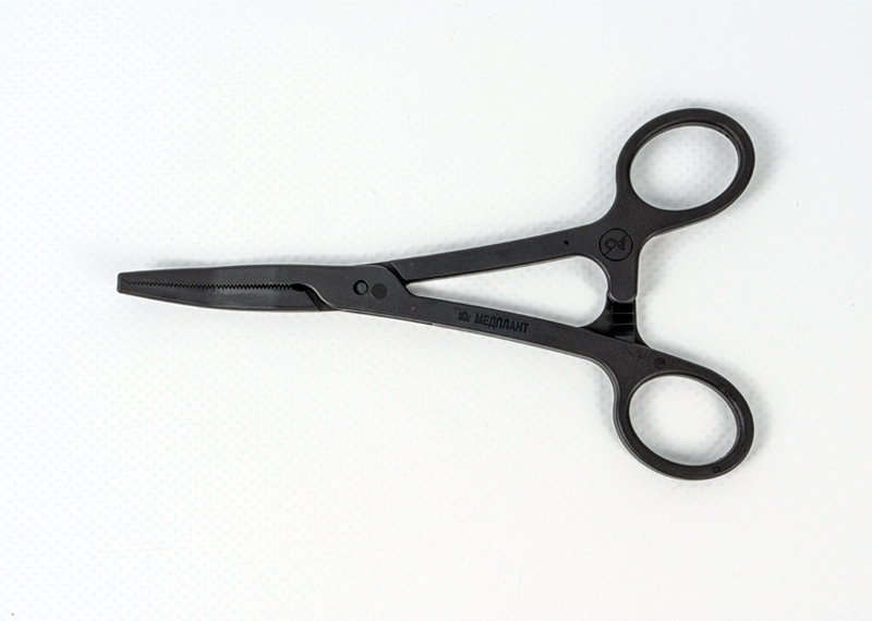 Disposable sterile curved Kocher’s forceps