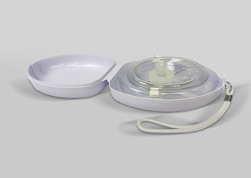 Disposable fodable CPR mask