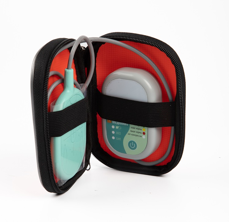 Training simulator: CPR efficiency indicator "TEMP"