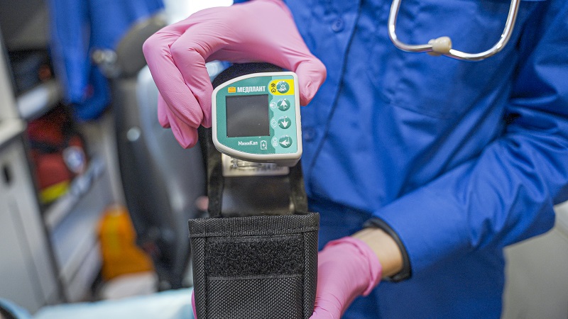 Portable resuscitation CO2 monitor “MiniKap”