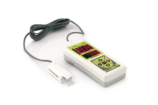 Portable pulse oximeter  "Oxitest-1" with adult sensor